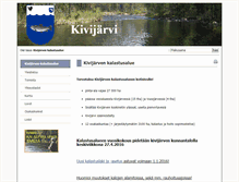 Tablet Screenshot of kivijarvenkalastusalue.fi